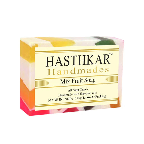 Hasthkar Handmades Glycerine Natural Mix fruit Soap 125Gm