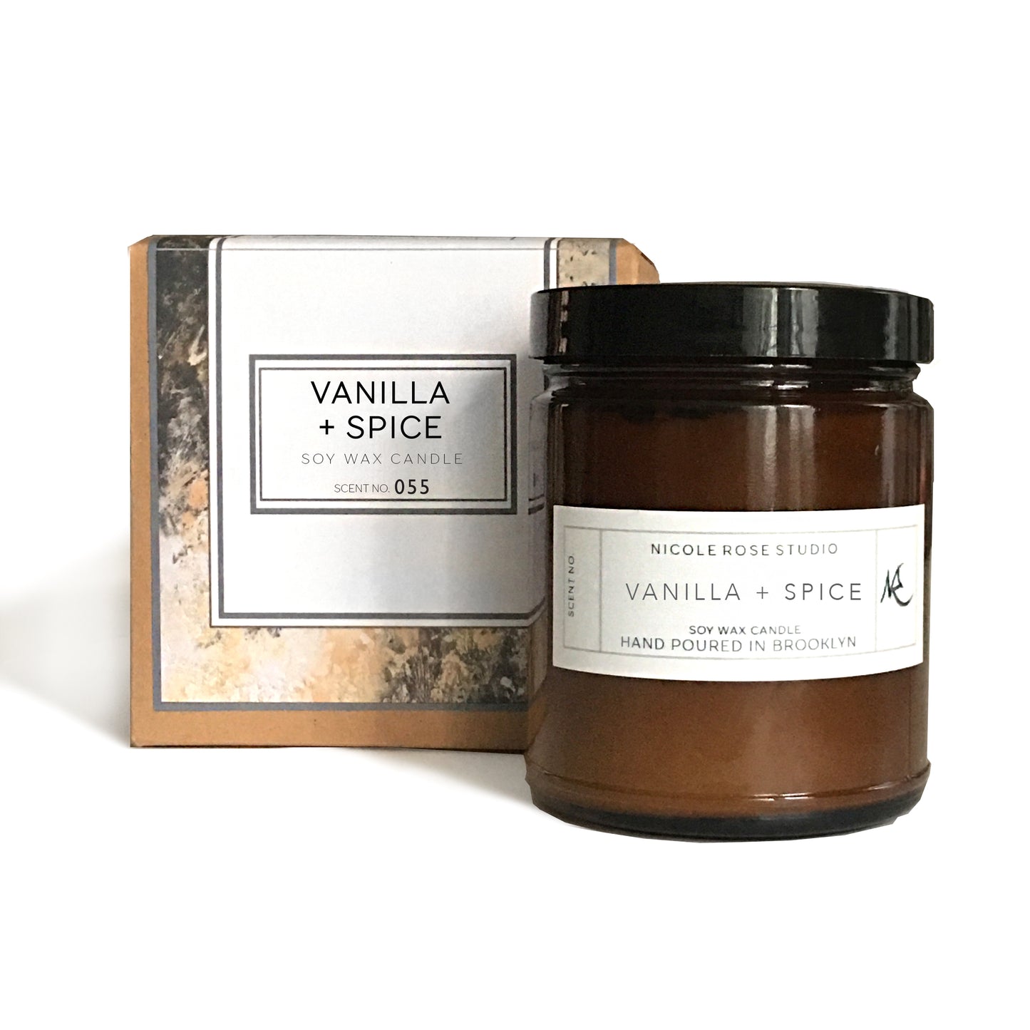 Vanilla + Spice 8oz Soy Wax Candle