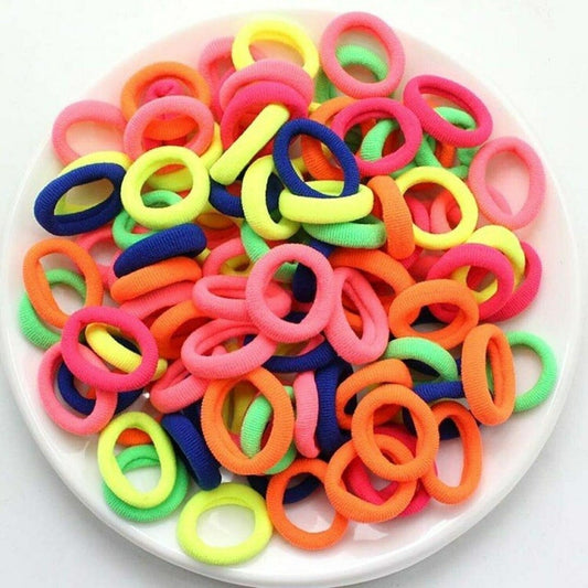 Pack of 500 pcs Multicolour Hair Rubber Bands for Kids and Girls