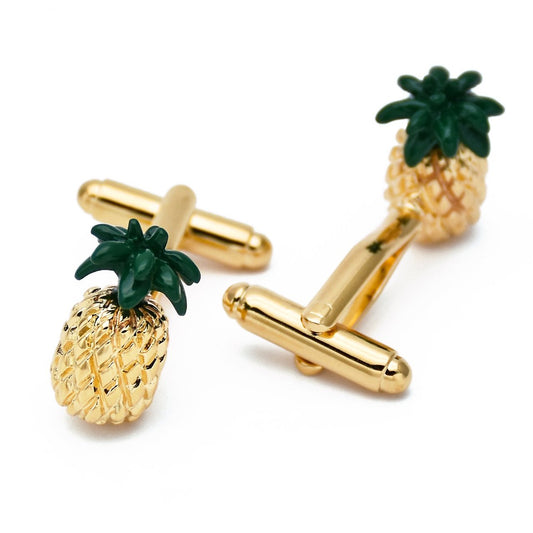 Golden Pineapple Cufflinks