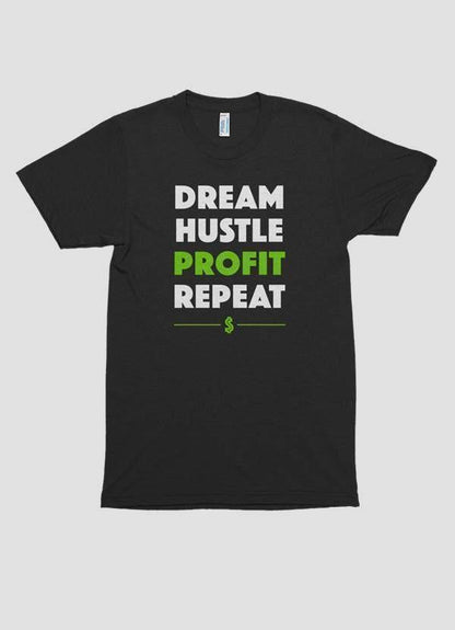 DREAM HUSTLE PROFIT Printed T-shirt