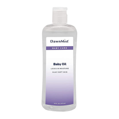 Dukal Moisture Baby Oil. Pure Mineral Oil 16 oz. Massage Baby