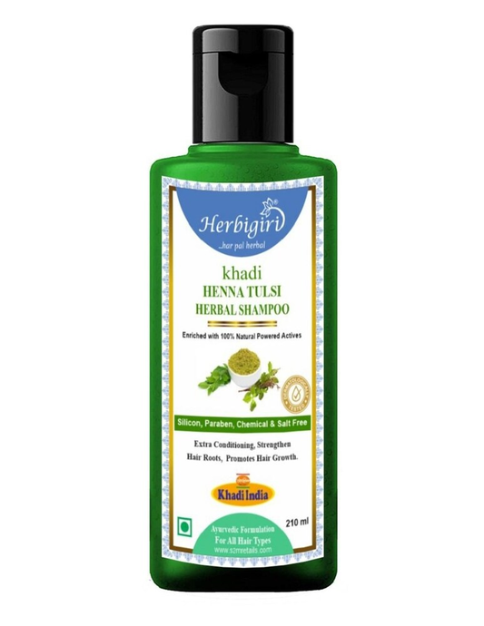 Herbigiri Khadi heena tulsi herbal shampoo