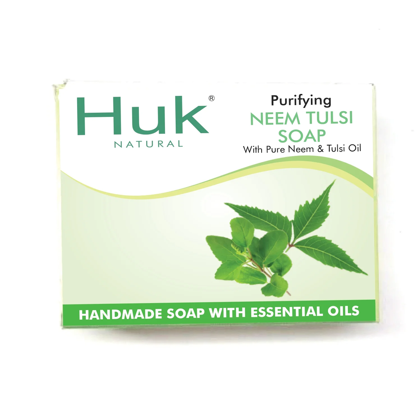 Huk Neem Tulsi Soap With Neem Oil & Coconut Oil