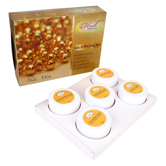 Gold Facial Kit With Gold Dust & Lavender Oil PACK OF 5