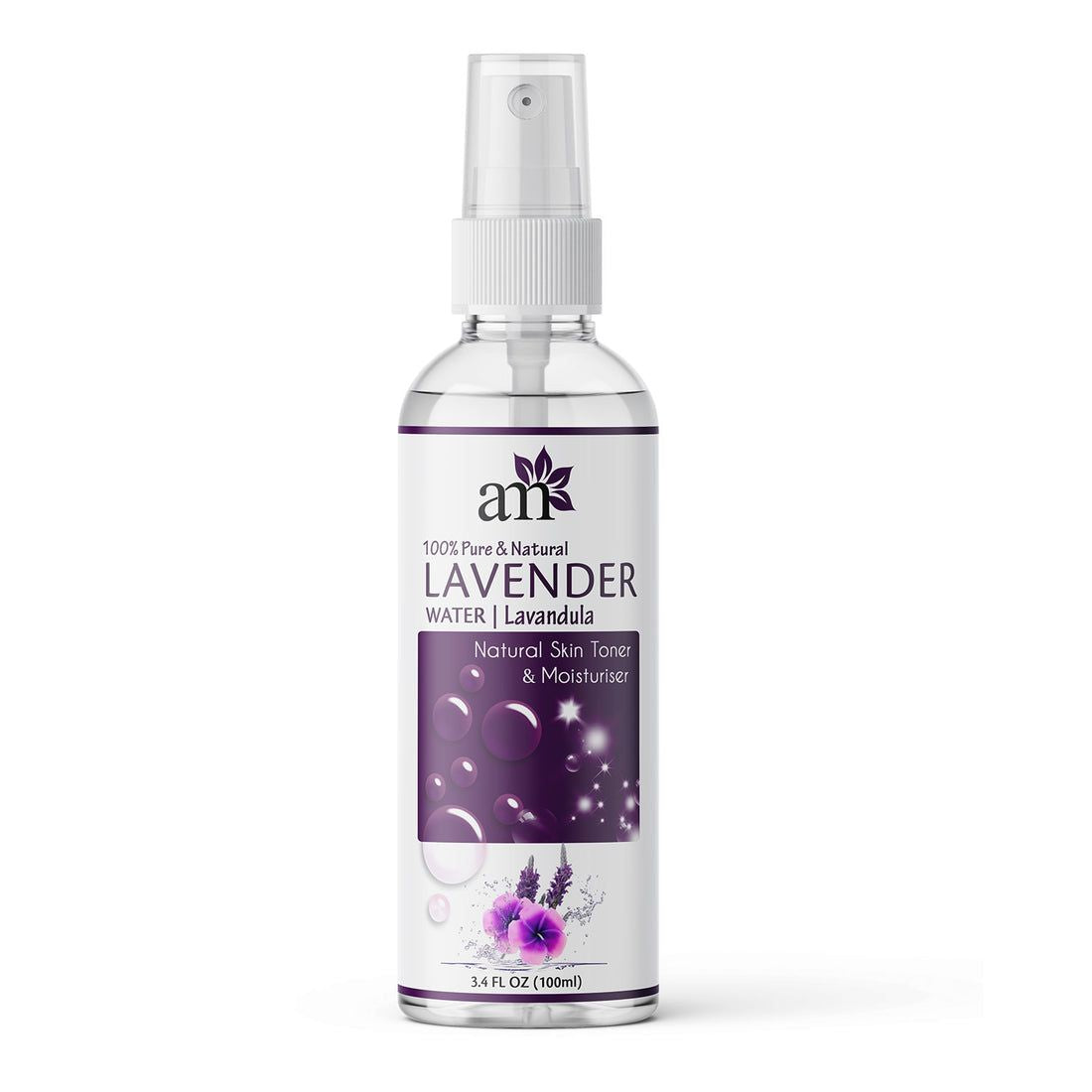 100% Pure & Natural Premium French Lavender Water Toner for Skin