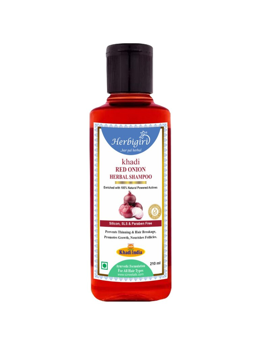 Herbigiri khadi red onion herbal shampoo SLS Free