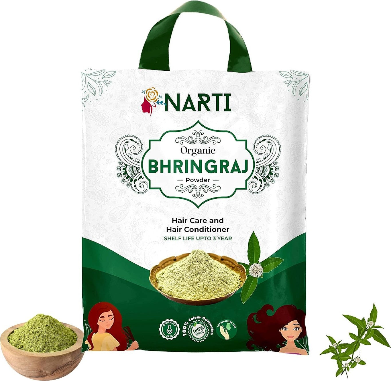 Organic bhringraj powder For hair care