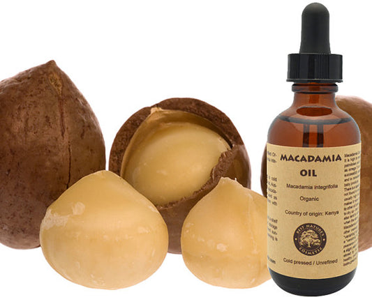 100% Pure, Organic Macadamia Oil 2oz - 4oz