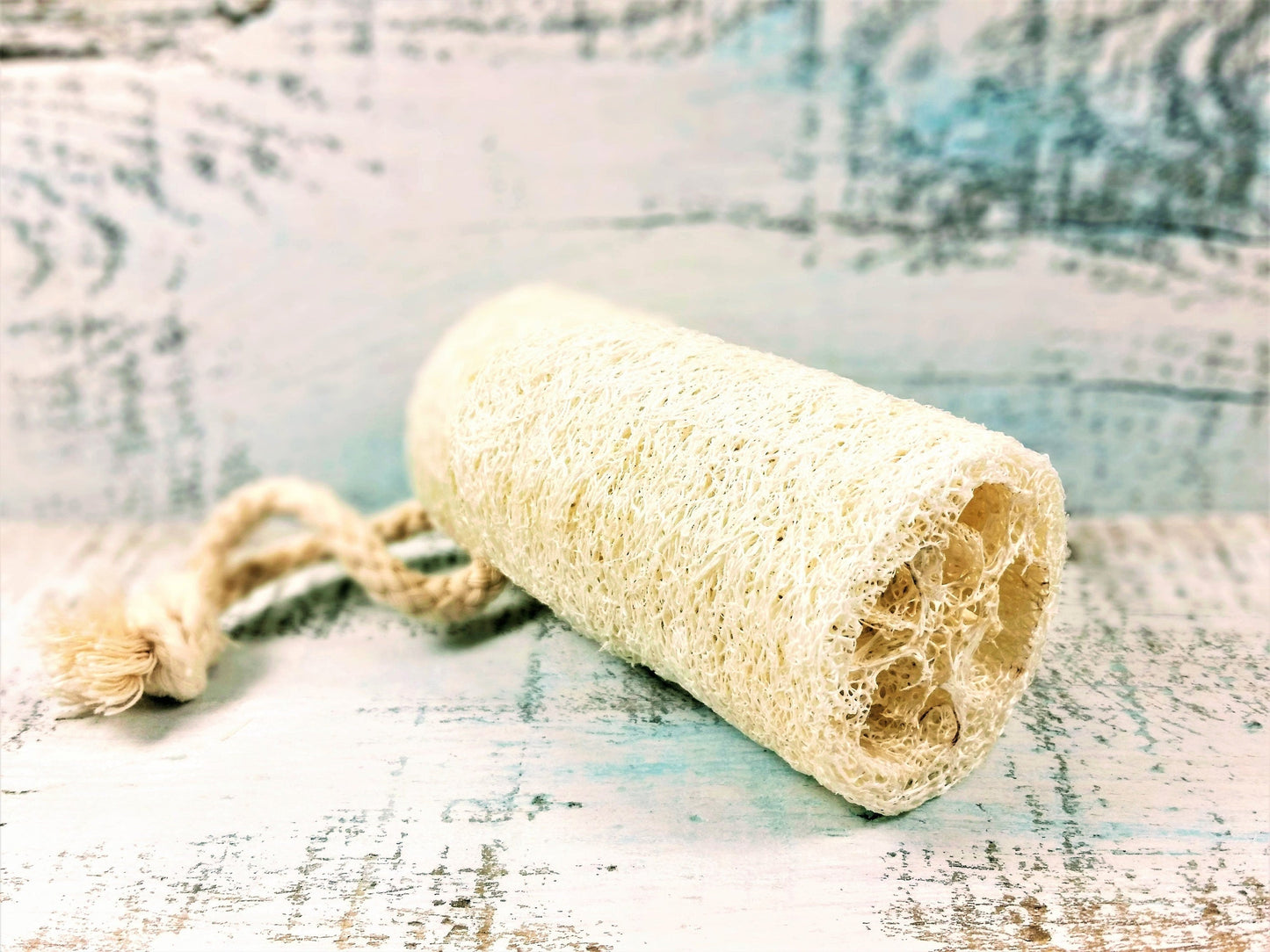 Organic Natural 4" Loofah, loofa, luffa, vegan loofah, natural sponge,