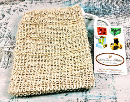 Soap Saver, Sisal Soap Saver Sack,  Exfoliating Soap Bag, Soap Cozy,