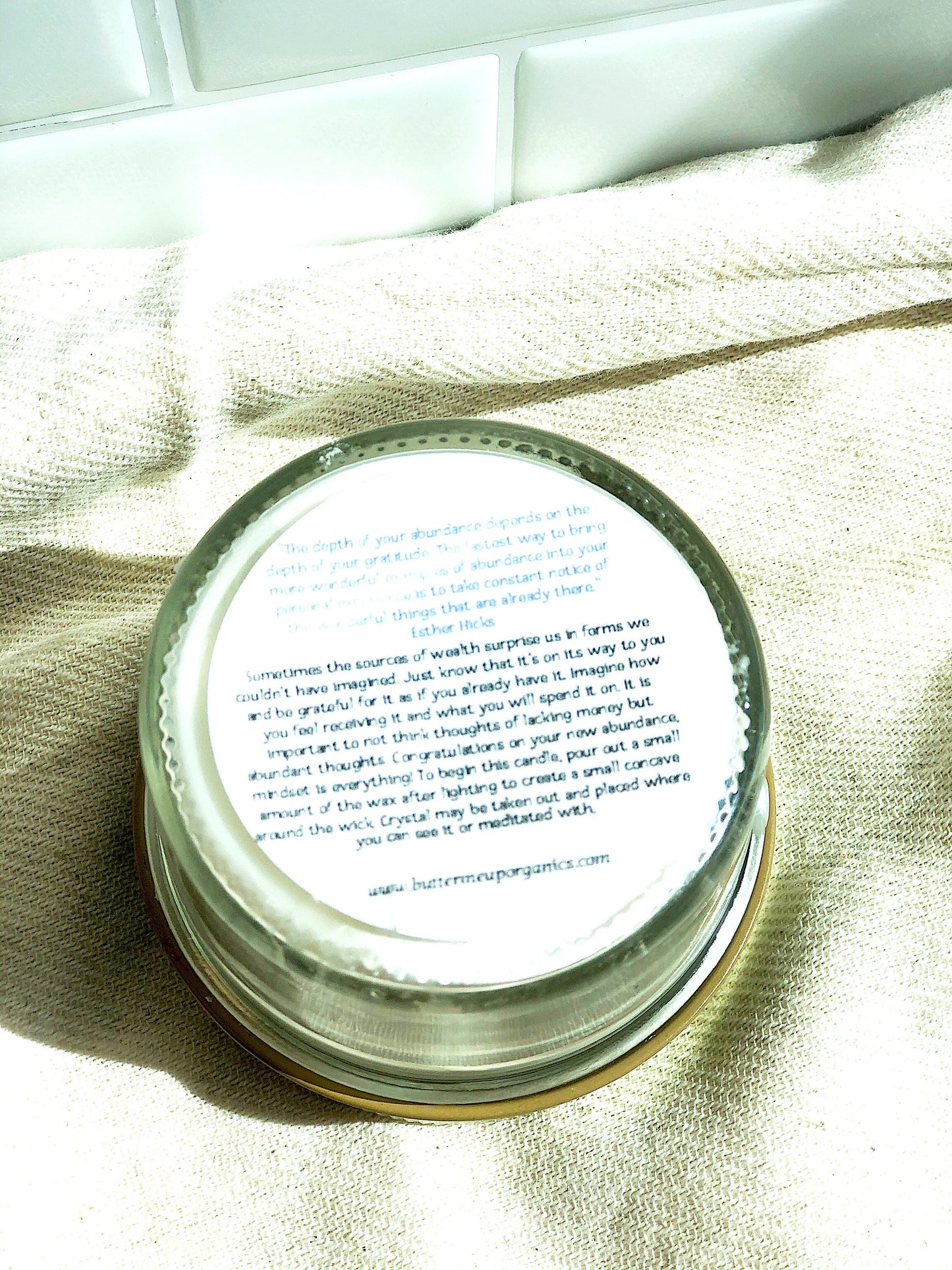 Abundance Ritual Intention Candle | Hand Poured