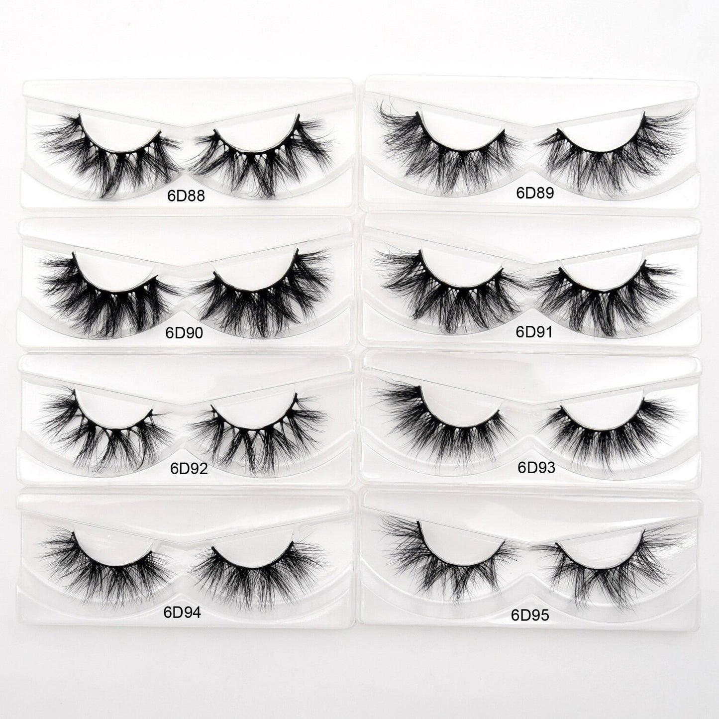 10 Pairs Eyelashes 6D Mink Lashes Full Strip Volume Mink False Eyelash