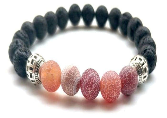 Red Lava Stone Essential Oil Bracelet