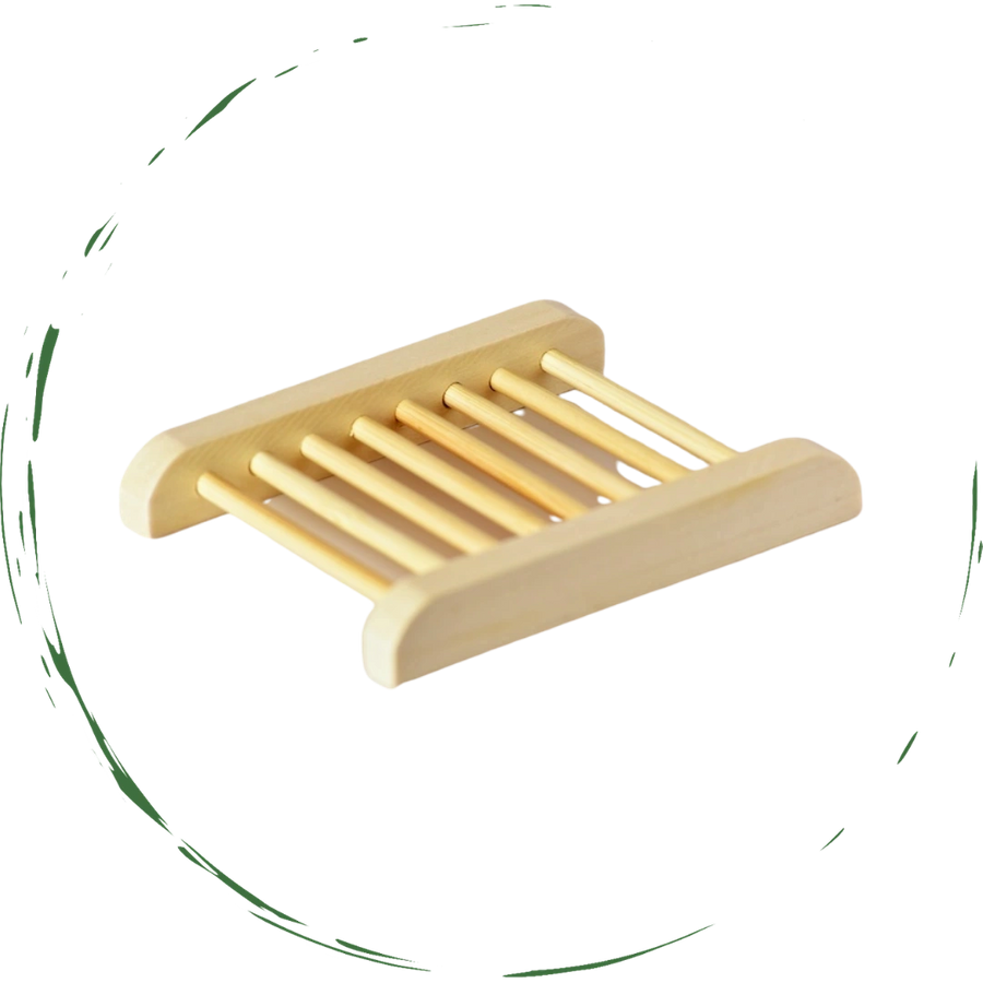 Bamboo Soap Bar Dish. Eco-Friendly